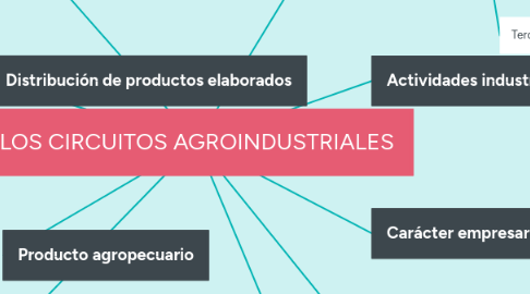 Mind Map: LOS CIRCUITOS AGROINDUSTRIALES