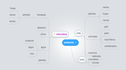 Mind Map: ambiente