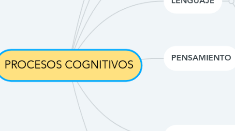 Mind Map: PROCESOS COGNITIVOS