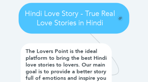 Mind Map: Hindi Love Story - True Real Love Stories in Hindi