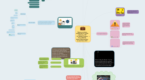 Mind Map: Planes y acciones establecidos en medio ambiente y SST Por Natalia Cardona Ficha 2282186 Apoyo Administrativo en salud Sena 2021