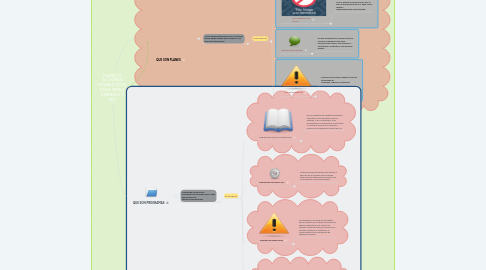 Mind Map: PLANES Y ACCIONES ESTABLECIDOS EN EL MEDIO AMBIENTE Y SST.