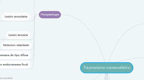Mind Map: Traumatismo craneocefalico
