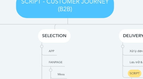 Mind Map: SCRIPT - CUSTOMER JOURNEY (B2B)