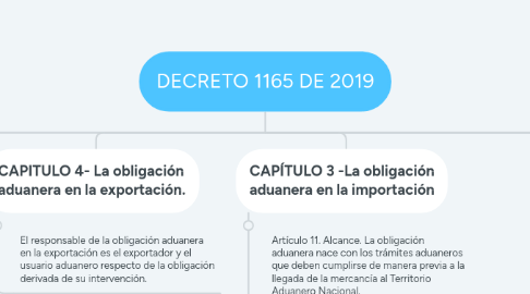 Mind Map: DECRETO 1165 DE 2019