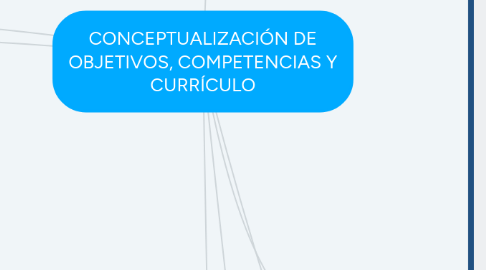 Mind Map: CONCEPTUALIZACIÓN DE OBJETIVOS, COMPETENCIAS Y CURRÍCULO