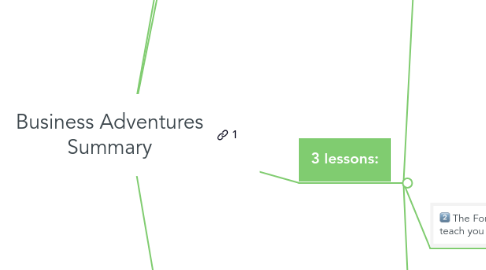 Mind Map: Business Adventures Summary