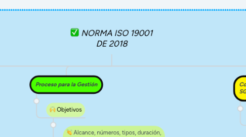 Mind Map: NORMA ISO 19001 DE 2018