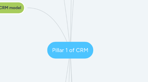 Mind Map: Pillar 1 of CRM