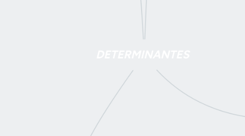 Mind Map: DETERMINANTES