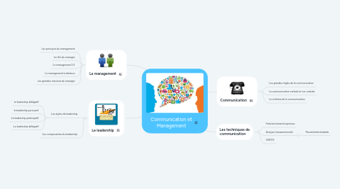 Mind Map: Communication et Management