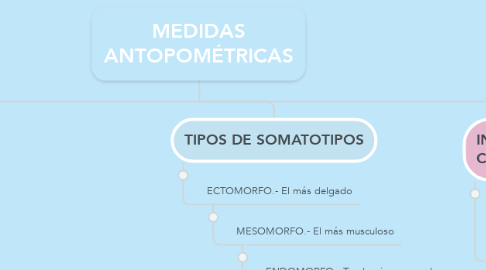 Mind Map: MEDIDAS ANTOPOMÉTRICAS