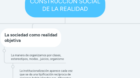 Mind Map: CONSTRUCCION SOCIAL DE LA REALIDAD