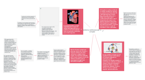 Mind Map: sistema cardiovascular: o coração