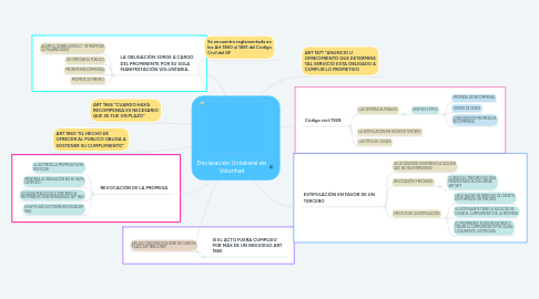 Mind Map: Declaración Unilateral de Voluntad