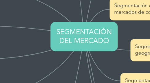 Mind Map: SEGMENTACIÓN DEL MERCADO