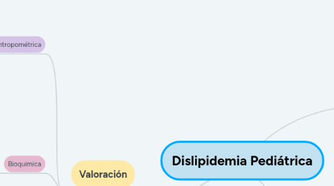 Mind Map: Dislipidemia Pediátrica