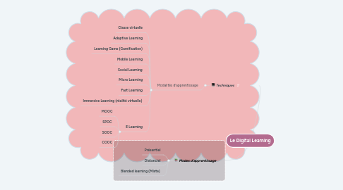 Mind Map: Le Digital Learning