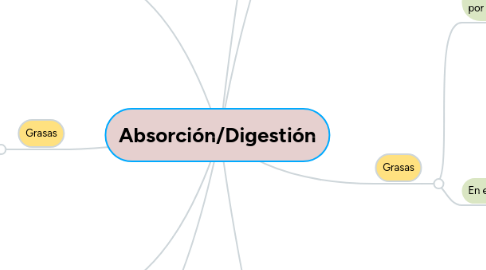 Mind Map: Absorción/Digestión