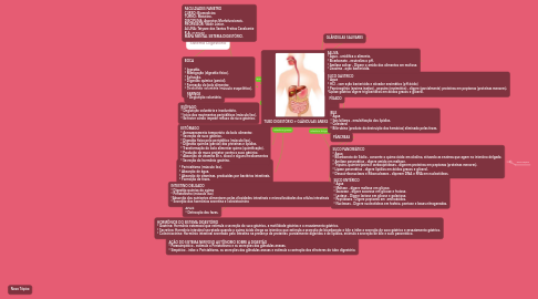 Mind Map: Sistema Digestório