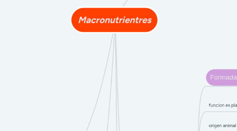 Mind Map: Macronutrientres