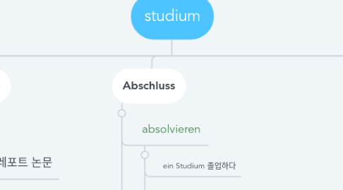 Mind Map: studium