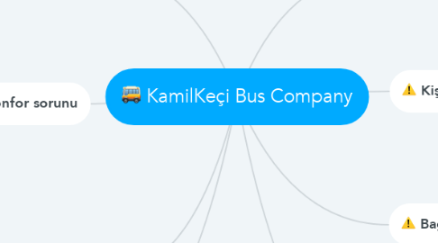 Mind Map: KamilKeçi Bus Company