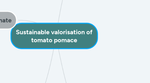 Mind Map: Sustainable valorisation of tomato pomace