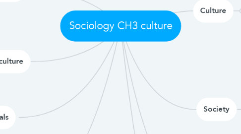 Mind Map: Sociology CH3 culture