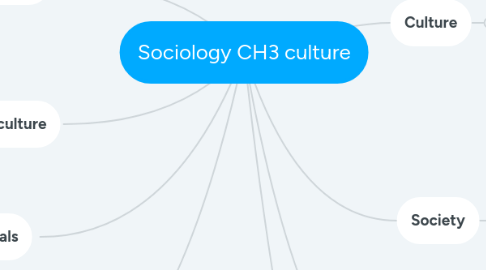 Mind Map: Sociology CH3 culture