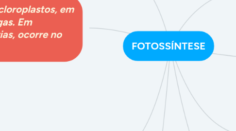 Mind Map: FOTOSSÍNTESE