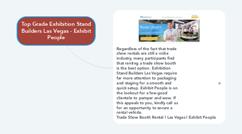 Mind Map: Top Grade Exhibition Stand Builders Las Vegas - Exhibit People