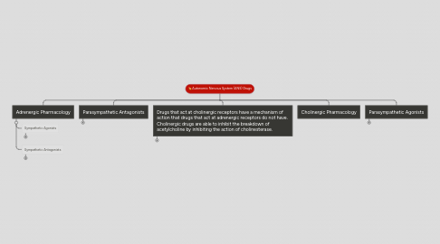 Mind Map: Autonomic Nervous System (ANS) Drugs