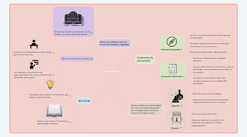 Mind Map: Teorías Bruner