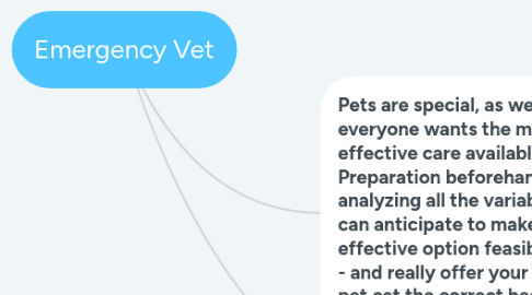 Mind Map: Emergency Vet