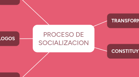 Mind Map: PROCESO DE SOCIALIZACION