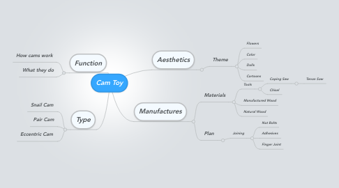 Mind Map: Cam Toy