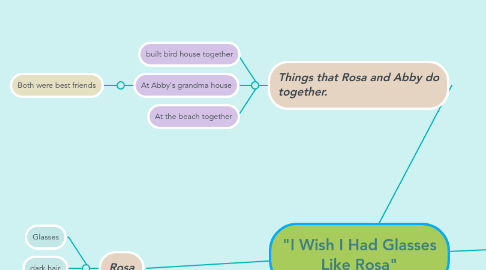 Mind Map: "I Wish I Had Glasses Like Rosa"