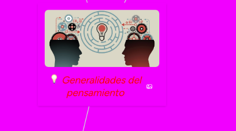 Mind Map: Generalidades del pensamiento