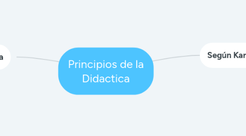 Mind Map: Principios de la Didactica