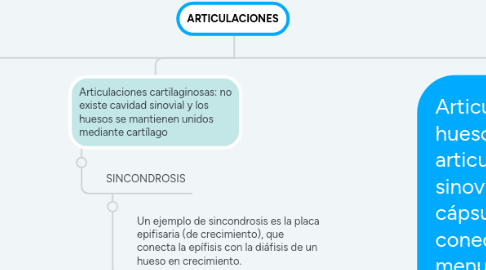 Mind Map: ARTICULACIONES