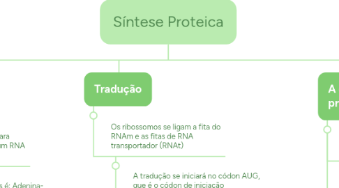 Mind Map: Síntese Proteica