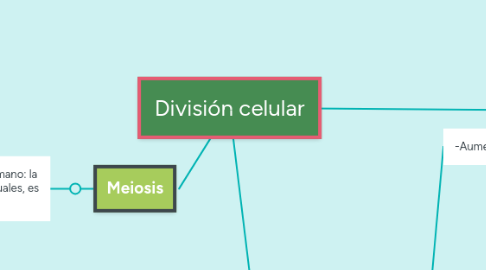 Mind Map: División celular