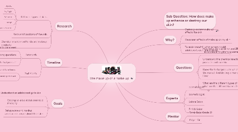 Mind Map: The make up of a make up