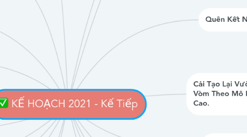 Mind Map: KẾ HOẠCH 2021 - Kế Tiếp