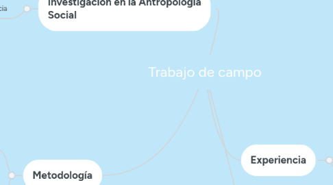 Mind Map: Trabajo de campo