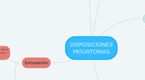 Mind Map: DISPOSICIONES MOURTORIAS