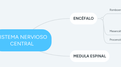 Mind Map: SISTEMA NERVIOSO CENTRAL