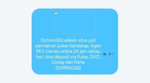 Mind Map: DominoQQ adalah situs judi permainan poker bandarqq. Agen PKV Games online 24 jam setiap hari, bisa deposit via Pulsa, OVO, Gopay dan Dana. DOMINOQQ