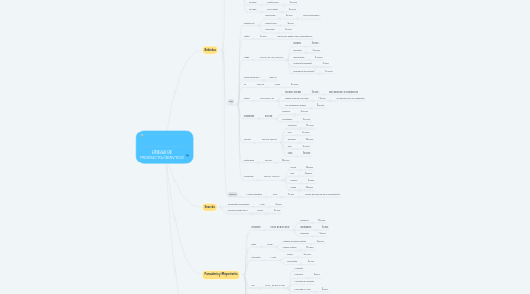 Mind Map: LÍNEAS DE PRODUCTO/SERVICIO